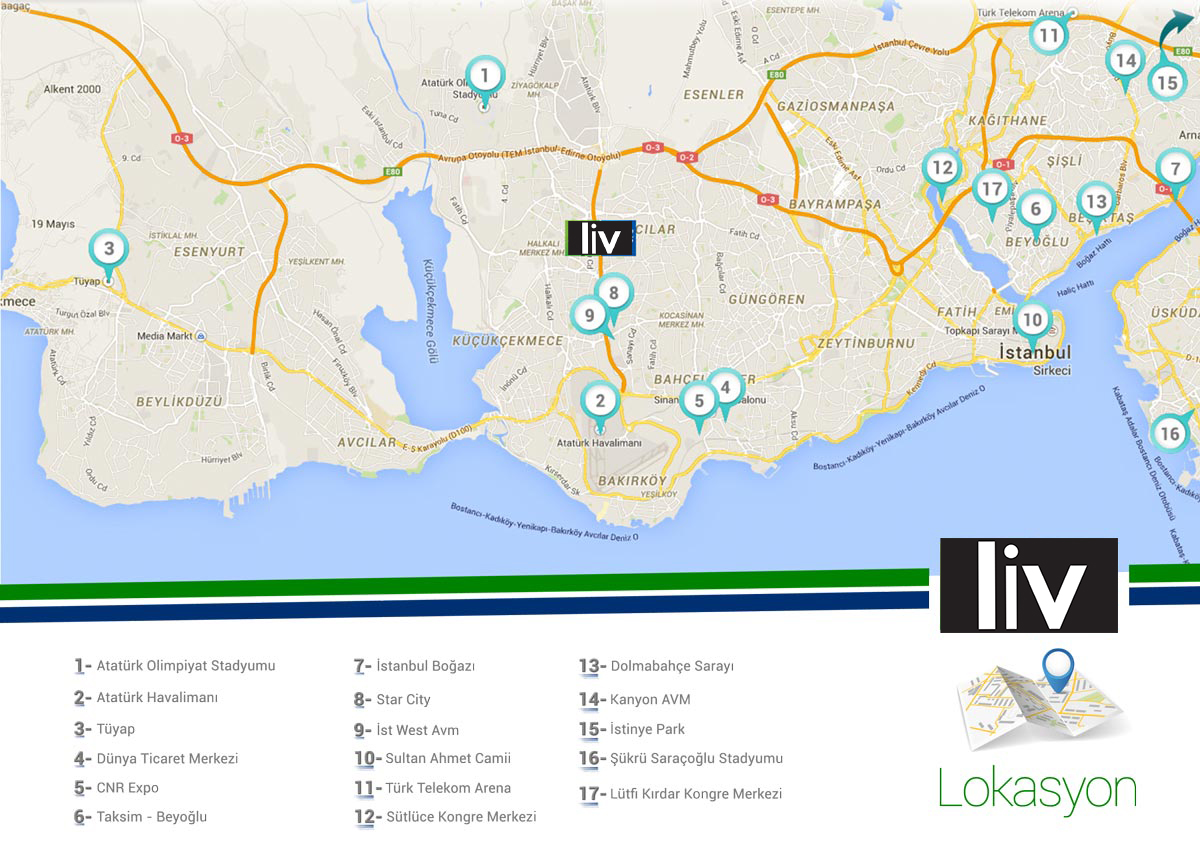 liv city hotels lokasyon